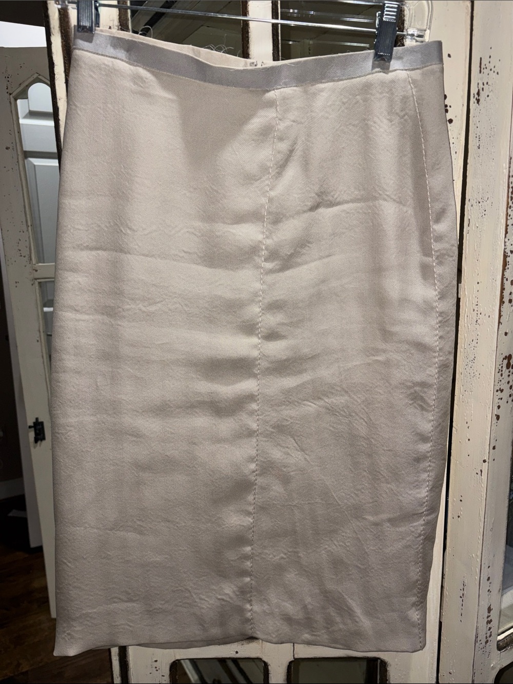 Gorgeous Nina Ricci Light Cream Pencil Skirt